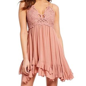 NWT Free People Adella Slip Dress Rose